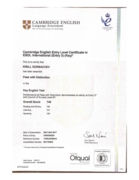 Кембриджский сертификат уровня KET (B1)