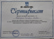 Сертификат - курс письменного перевода
