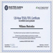 TESOL/TEFL Certificate