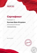 Сертификат "Онлайн-репетитор"