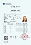 Сертификат об овладении китайским языком, уровень HSK4.