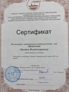 Сертификат эксперта  практической части ОГЭ по химии
