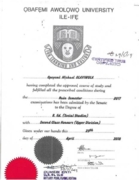 Degree Certificate