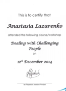 Course Dealing with Challenging People