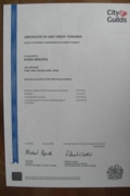 Сертификат об окончании курса "Поддержка изучения  математики". UK