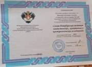 Сертификат об участии в Летней школе Института лингвистических, когнитивных и культурологических исследований СПбГУ
