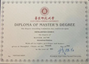 East China Normar University (Master's)