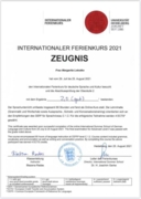 Сертификат об успешном прохождении курса немецкого языка в университете Хайдельберга на уровне С1.2