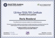 Tesol Certificate