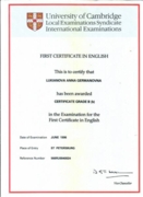 First Certificate in English