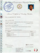 Advanced certificate