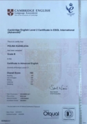 Сертификат CAE C1