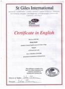 Adavanced level certificate