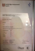 Сертификат FCE (уровень C1)