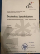 Сертификат dsd 2