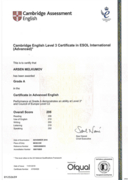 Certificate in Advanced English (CAE), Grade A (206/210), C2 (с 2018 г.)