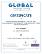 TEFL TESOL Certificate in Teaching English as a Foreign Language