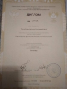 Диплом бакалавра филологии СПбГУ