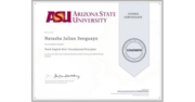 Arizona State University :  Fundamental Principles of teaching English