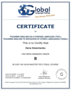 Сертификат TEFL TESOL