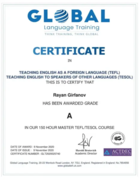 TEFL certificate