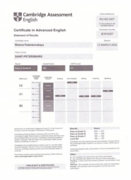 CAE Certificate in advanced English 2022