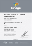 Сертификат TEFL