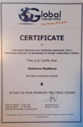 Сертификат TEFL/TESOL 120