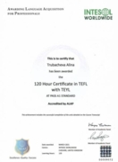 Certificate in TEFL with TEYL