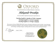 OXFORD Seminars TEFL Sertificate (USA)