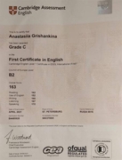 First Certificate in English B2