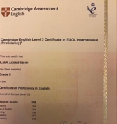 Campridge Proficiency English (сертификат C2)