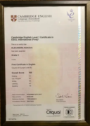 ESOL certificate (B2)