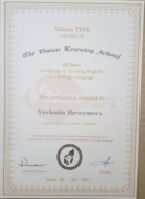 TEFL certificate