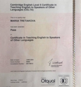 Certificate in Teaching English to Speakers of Other Languages (CELTA), London, UK