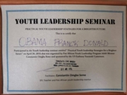 Сертификат практического Семинара Молодежного Менеджмента