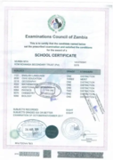 Certificate of Education