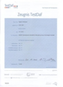 Сертификат TestDAF 2012