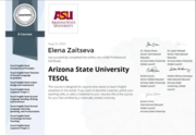 Arizona State University TESOl 150h
