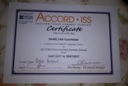 Международная летняя школа ACCORD IIS (Accord International Summer School) в Великобритании, сертификат за прохождение языков курсов по английскому языку в 2017 г.