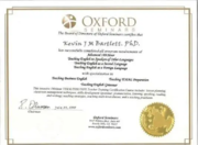 Oxford certificate