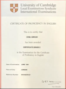 Cambridge Proficiency in English