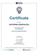 British Council Certificate