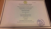 TEFL certificate