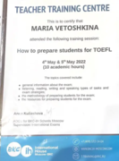 Training session: How to prepare students for TOEFL