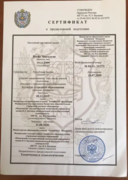 Сертификат который показывает понимание русского языка