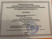 Сертификат дополнительного профессионального образования «Ступени знаний»