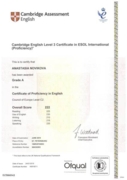 Cambridge Certificate of Proficiency (CPE)