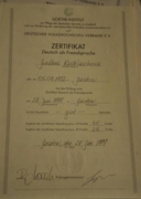 Сертификат Goethe-Inst.