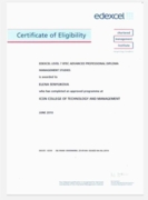 Certificate MBA London